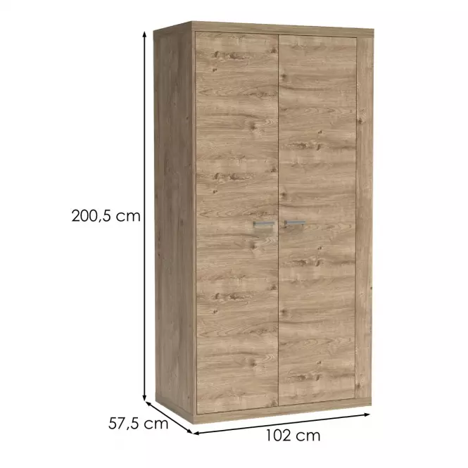 Szekrény Natural N-1 2D Ribbeck,2