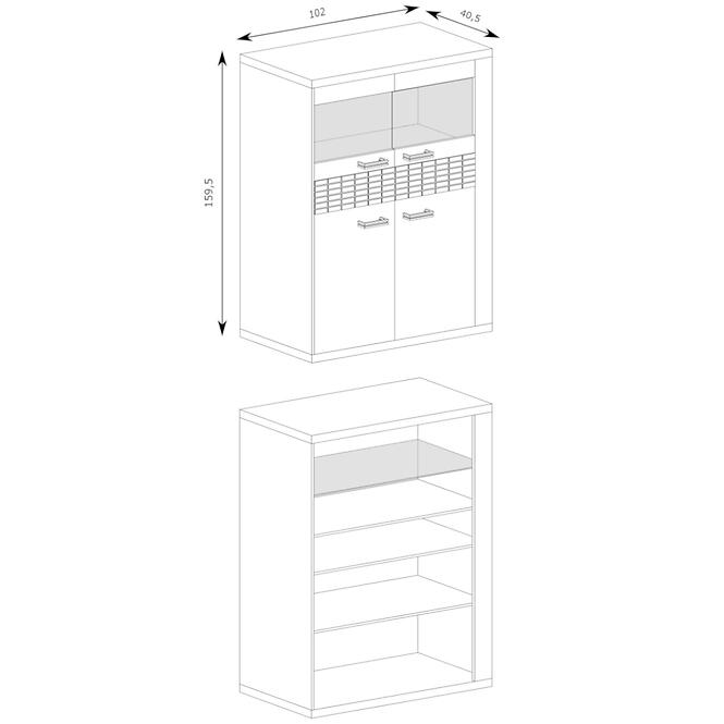 Komód természetes N-5 Ribbeck,3