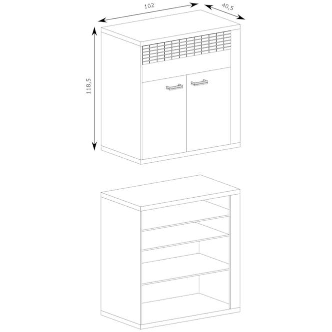 Komód Natural N-6 Ribbeck