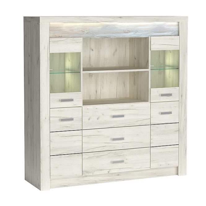 Vitrin Indianapolis I22 kraft fehér