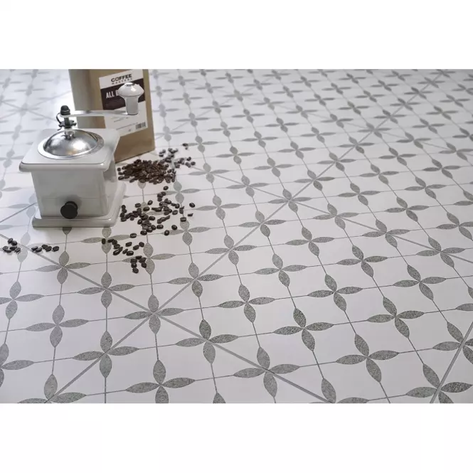 Patchwork Clover Gray Pattern csempe 29,8/29,8