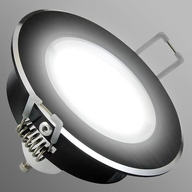 Mennyezeti beépíthető lámpa LED fekete kerek