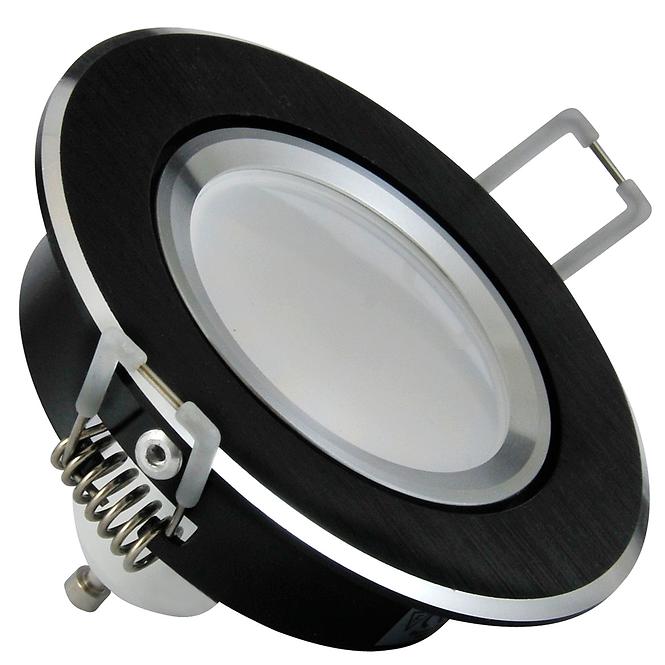 Mennyezeti beépíthető lámpa LED fekete kerek