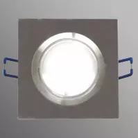 Mennyezeti beépíthető lámpa LED ezüst szögletes