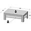 Dohányzóasztal Lenox SVOT22 fehér fény/beton,2