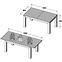 Asztal Lenox/Brugia ALCT44 fehér fény/beton,4