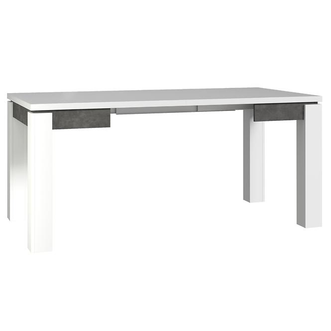 Kinyitható asztalok  Brugia/Lenox 90/180x90,4cm EST45-C639 szürke/fehér fény