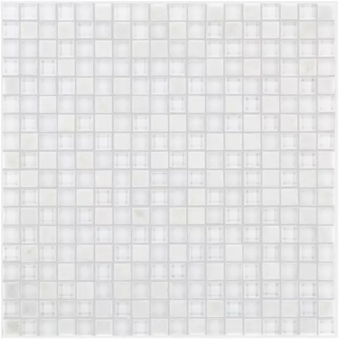 Öntapadó mozaik csempe SM White 30/30 78196-2