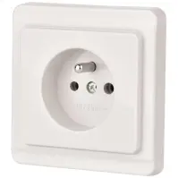 Egyetlen aljzat TESLA Z/U white 26011