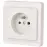Egyetlen aljzat TESLA Z/U white 26011