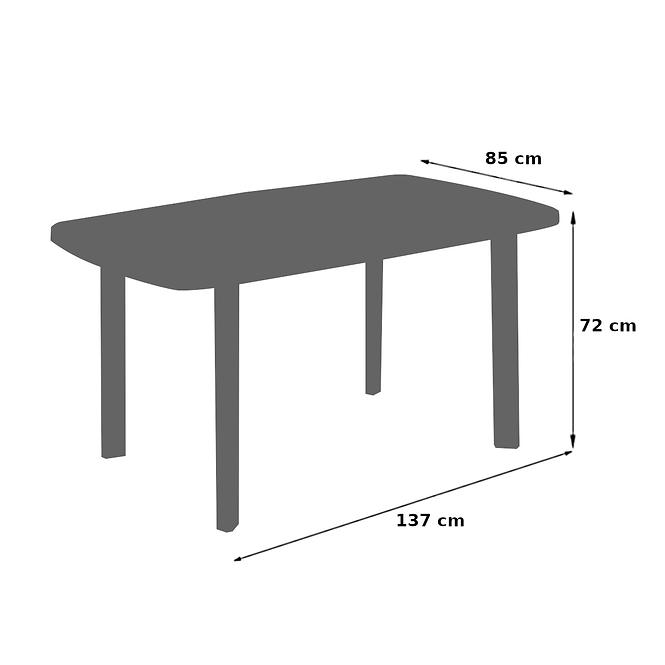 Asztal bordó Faro