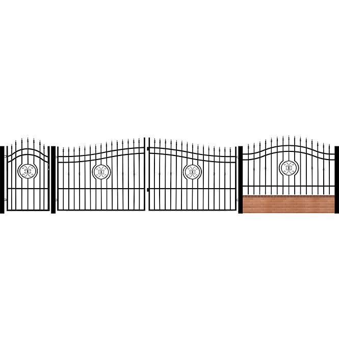 Kerítéspanel AGAT 2,0  x 1,10 – 1,28 m