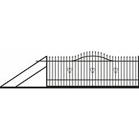 Csúszókapu Topaz balos 4m/1,3-1,5m