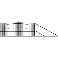 Csúszókapu Marika jobbos 4m/1,3-1,5m