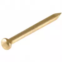 Lapos fejű huzalszeg sárgaréz 1,2x20mm