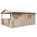 Kertház Heidi 4x4m  + terasa 4x2m padlóval
