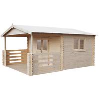 Kertház Heidi 4x4m  + terasa 4x2m padlóval