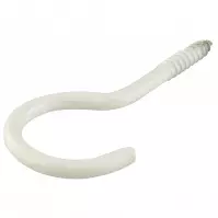 Csavarozható horog műanyaggal bevont 100x6,2mm