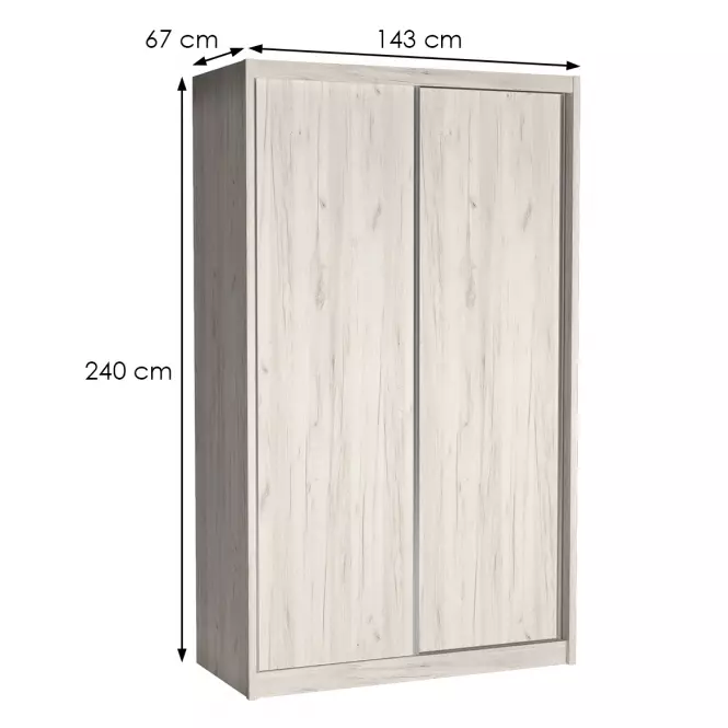 Szekrény Karol 143 kraft fehér