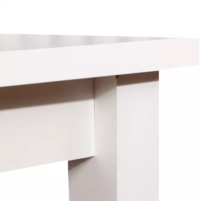 Étkezőasztal ST28 140x80L + 40 fehér