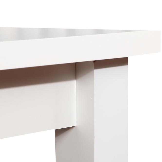 Étkezőasztal ST28 140x80L + 40 fehér