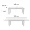 Étkezőasztal ST28 140x80L + 40 fehér,4