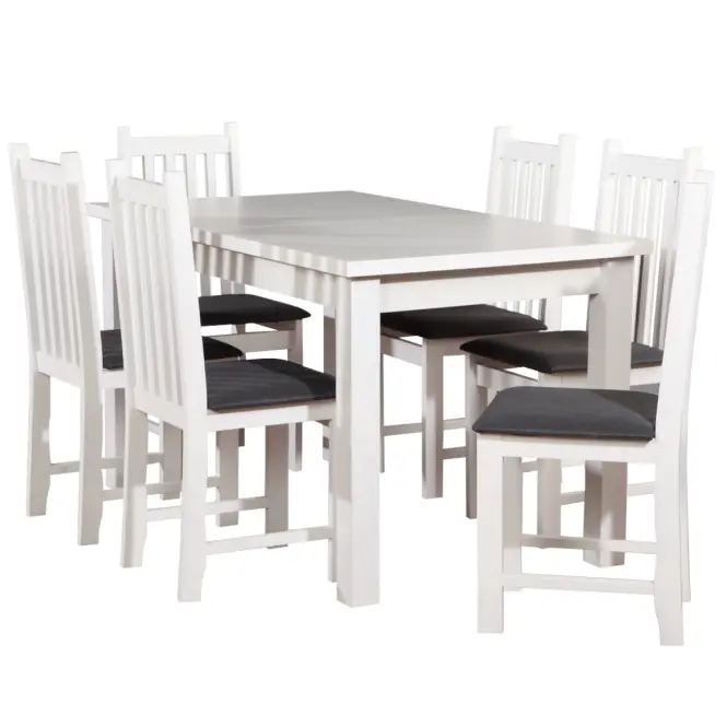 Étkezőasztal ST28 140x80L + 40 fehér,5