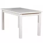 Étkezőasztal ST28 120x80L + 40 fehér