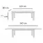 Étkezőasztal ST28 120x80L + 40 fehér,3