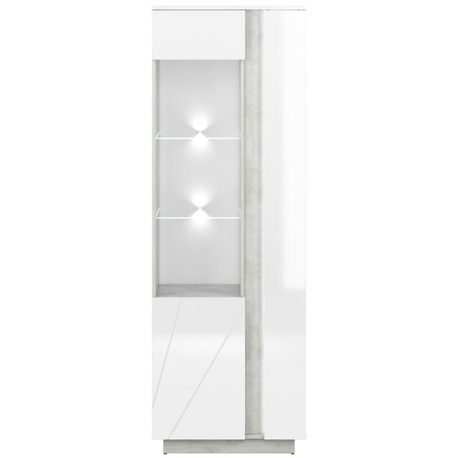 Vitrin Lumens 03L fényes fehér/beton