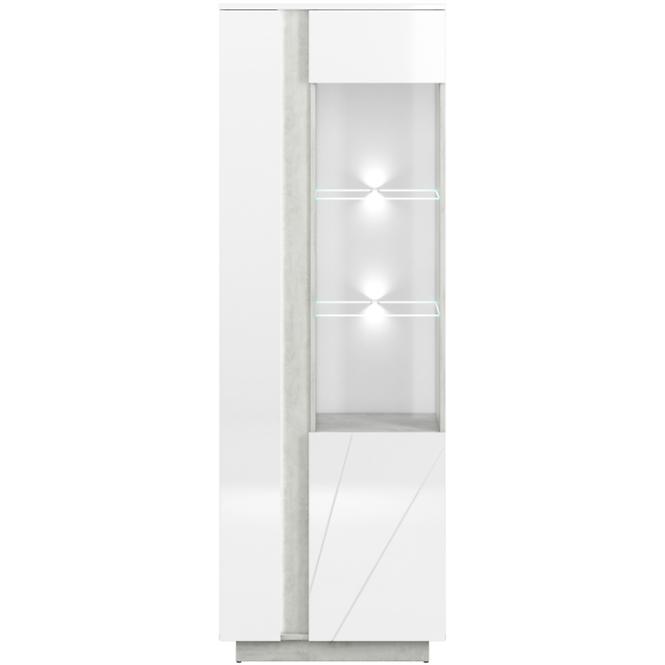 Vitrin Lumens 03P fényes fehér/beton