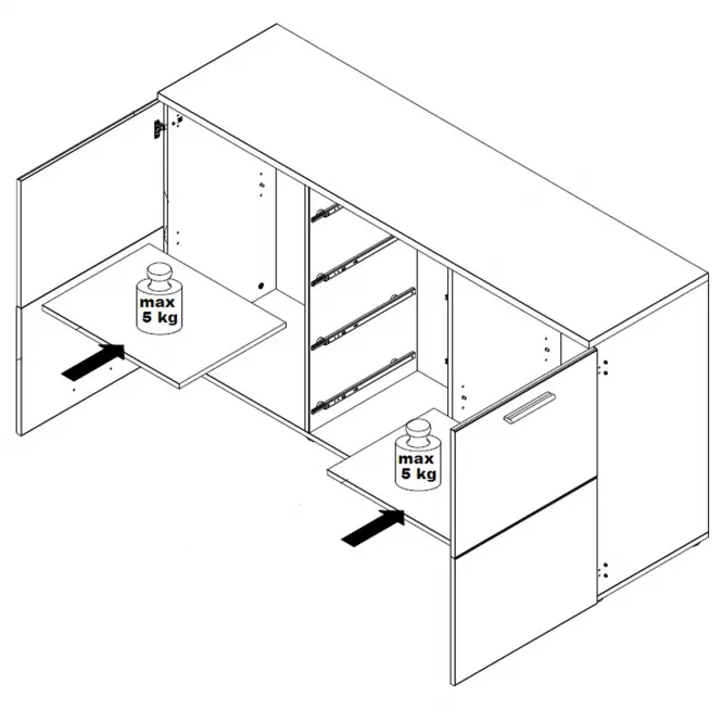 Komód Durango 149,5x80,8 DRGK231