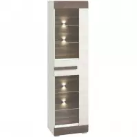 Vitrin Blanco 02 55 havasi fenyő/new grey