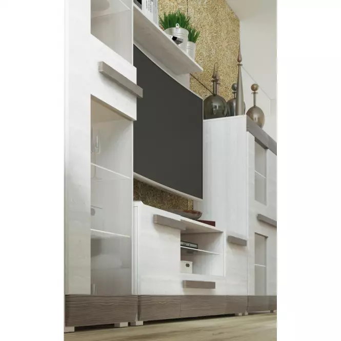 Szekrény RTV Blanco 09 165 havasi fenyő/new grey