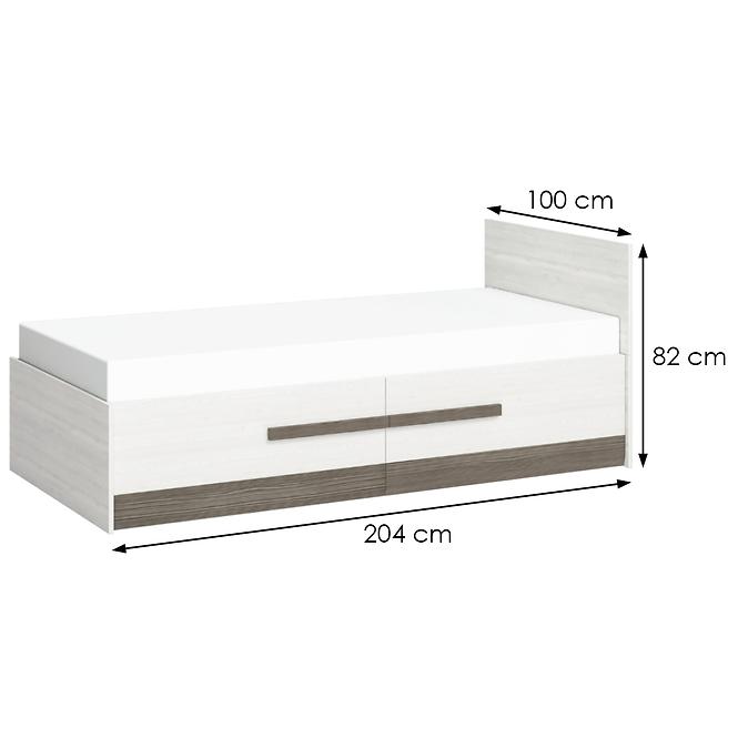 Ágy Blanco 16 100 havasi fenyő/new grey,5