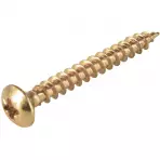 Csavarok kerek fejjel sárga krómozott 4,0x30mm
