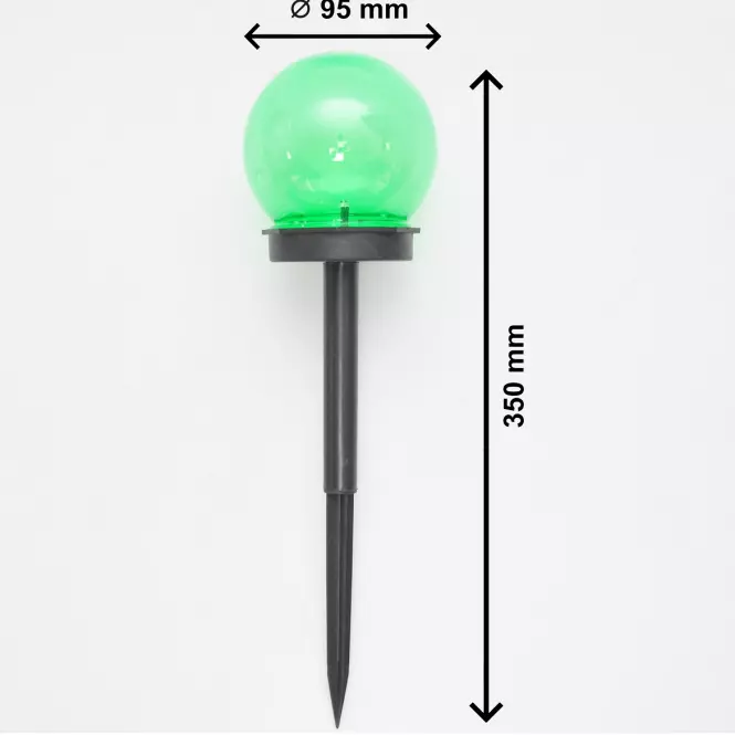 Napelemes lámpa 1LED BY-131583 golyó mix 10,2