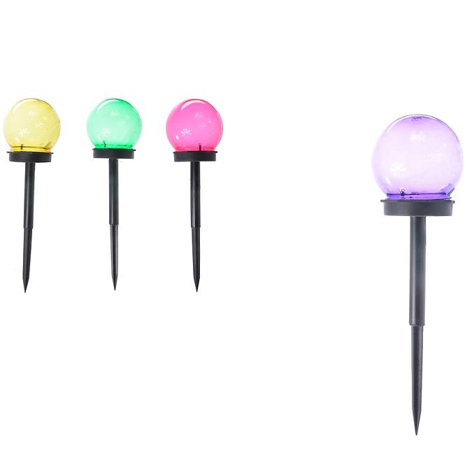 Napelemes lámpa 1LED BY-131583 golyó mix 10,5