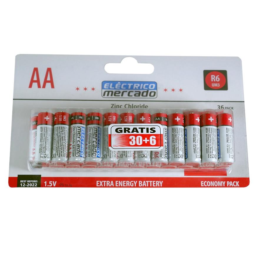 Elemek ZnCl AA R6 36db