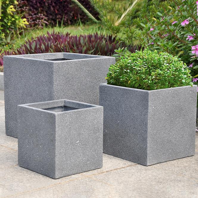 Virágcserép LT23810-4S 24.5x24.5x25.5 cm,3