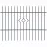 Kerítéspanel  PORTO 2 2m/1,45m ZN+RAL7016