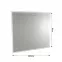 Tükör 80x80 ferdevágással,3