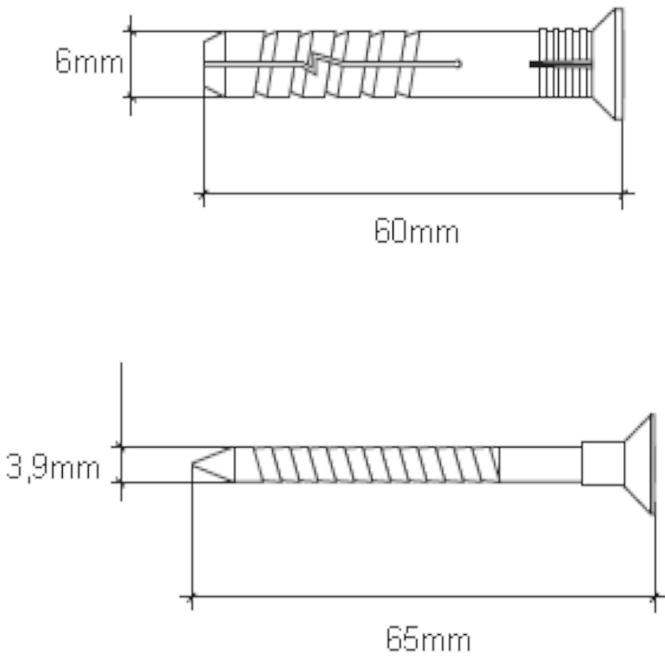 Wkręt-met Táguló tipli a gyors telepítéshez 6x60 mm L100