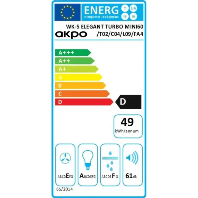 Páraelszívó WK-5 Elegant Mini Turbo 60CM fekete,5