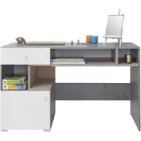 Iróasztal Sigma 125 SI10 konkrét/fehér/tölgy