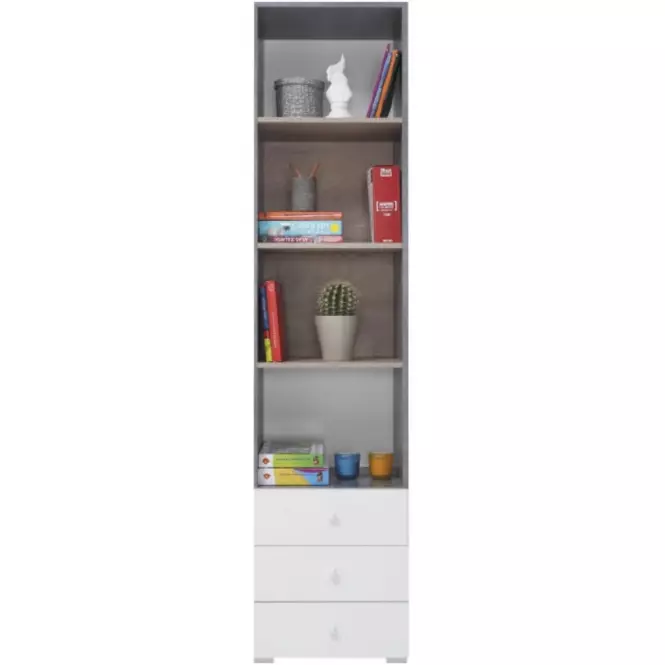 Regál Sigma beton/fehér/tölgy 45 SI7