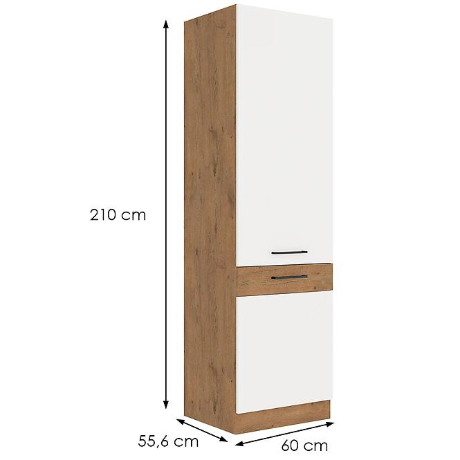 Konyhaszekrény Vigo fehér 60LO-210 2F