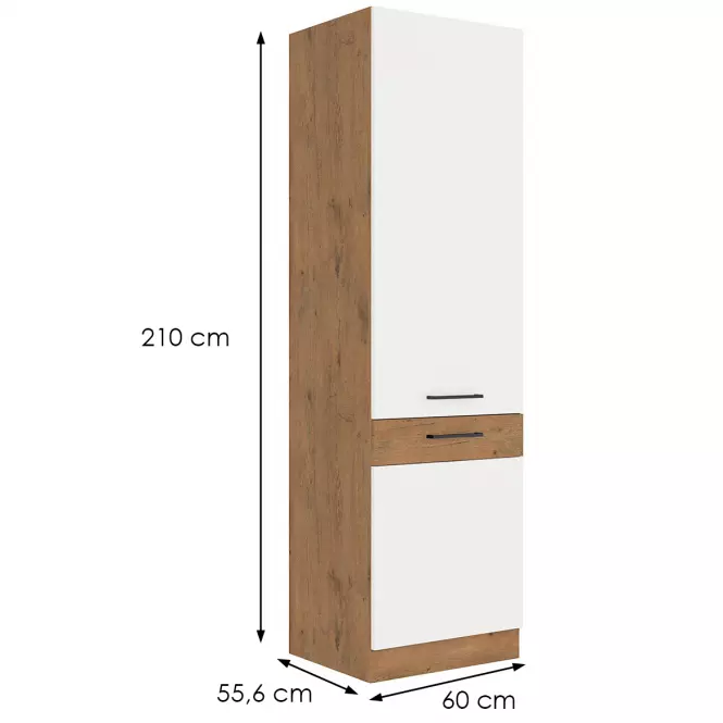 Konyhaszekrény Vigo fehér 60LO-210 2F,2