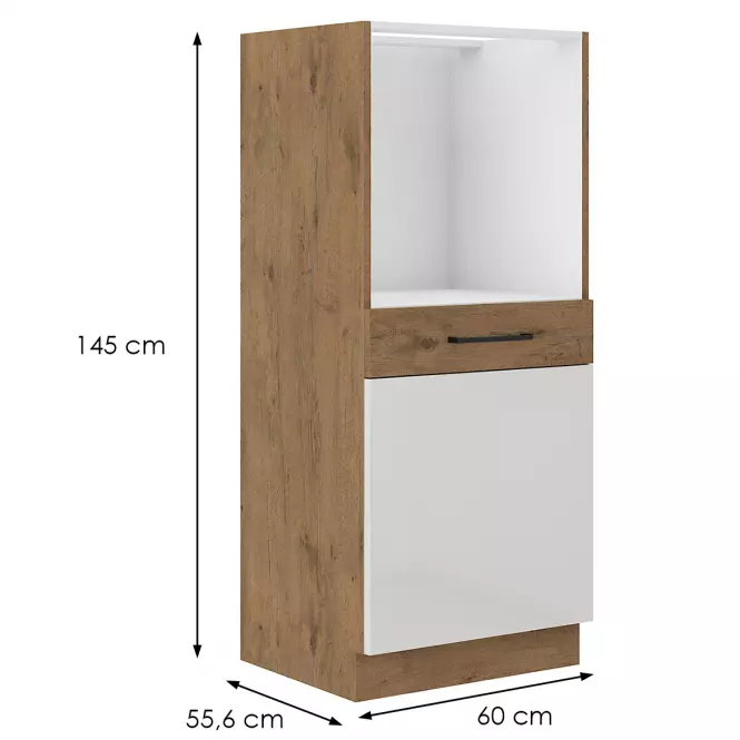 Konyhaszekrény Vigo fehér HG 60DP-145 1F BB