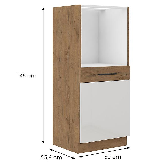 Konyhaszekrény Vigo fehér HG 60DP-145 1F BB
